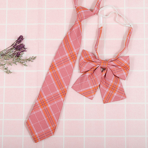 龙安豪色织涤丝韩版格纹领带包邮