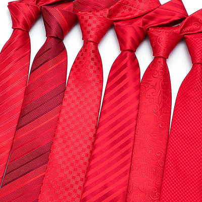 龙安豪色织涤丝商务条纹领带包邮