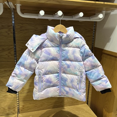 商场同款水孩儿童装女童短款羽绒服2023冬季新款加厚连帽极寒外套