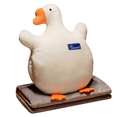 暖手抱枕毯子二合一办公室午睡被子新款两用加厚车用车载汽车枕头