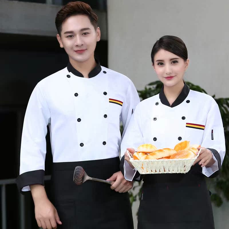 酒店饭店食堂厨师服厨房工衣后厨加厚加大厨师工作服