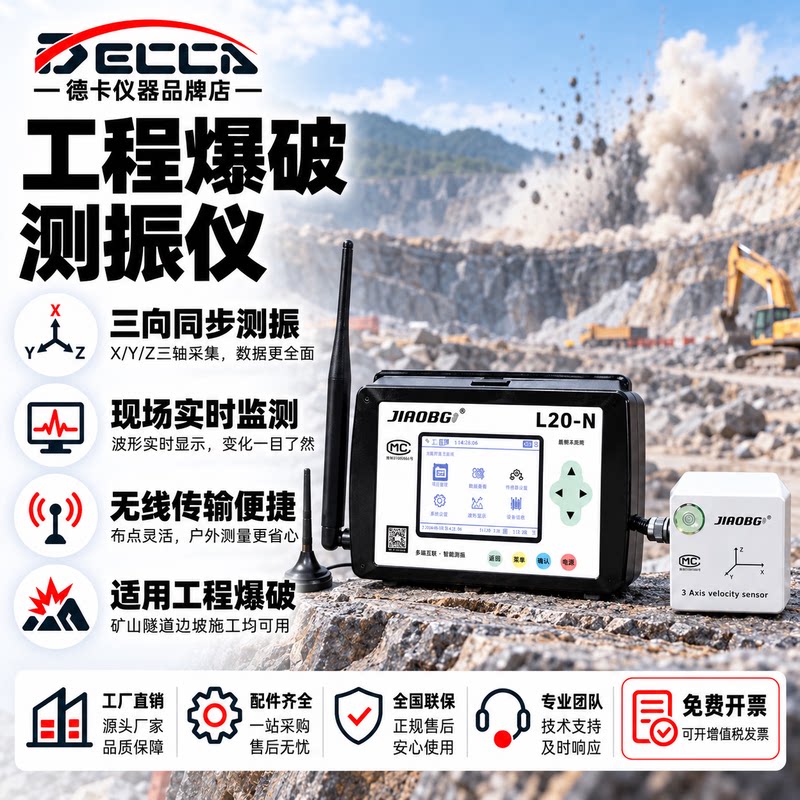 AL20S交博爆破测振仪无线传输WIFI爆破震动测试仪矿山隧道可监测