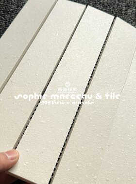 水磨石长条马赛克卫生间洗手台背景墙砖防滑哑光工装墙面瓷片