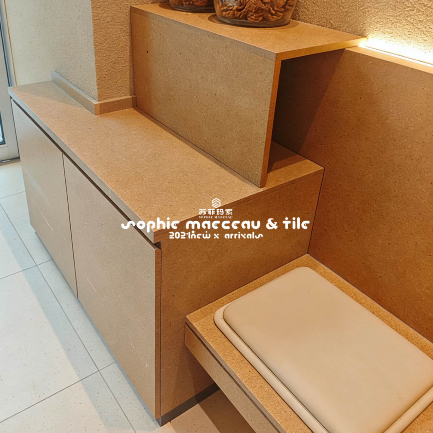 秸秆板咖啡馆民宿主题置物架收纳开放式零售陈列架模块化拼接环保