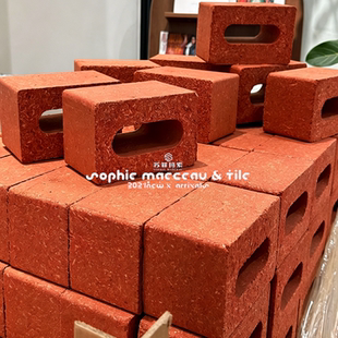 创意改色环保秸秆砖 室内外墙装庭院景观艺术装饰搭建置物架
