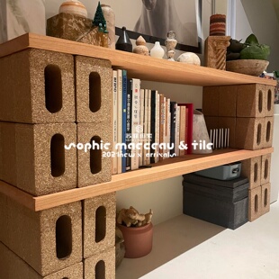 秸秆砖环保再生可回收材料桔梗构件艺术砖商场步行街室外艺术装 置