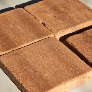 仿古手工定制粗粝肌理夯土砖环保背景墙地面吧台隔断装饰酒店民宿