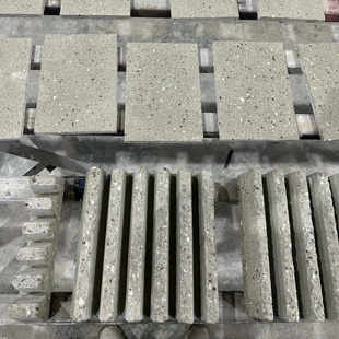 侘寂风手工定制肌理夯土砖环保可持续背景墙地面吧台装饰酒店民宿