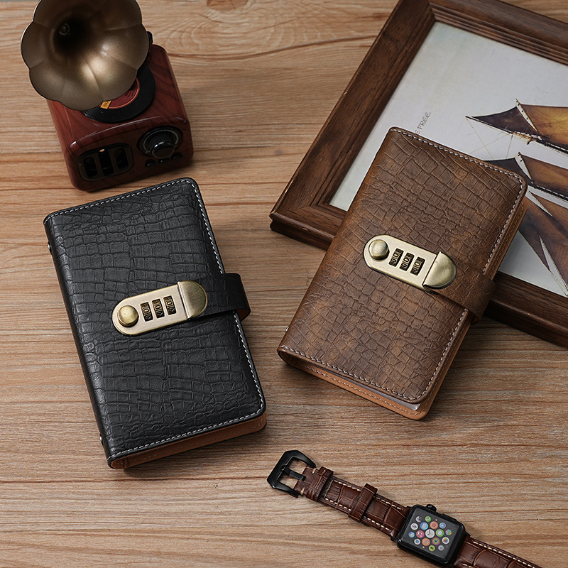 时尚密码本钱币存钱册收纳本加宽款大容量网红锁实用钱币管理神器