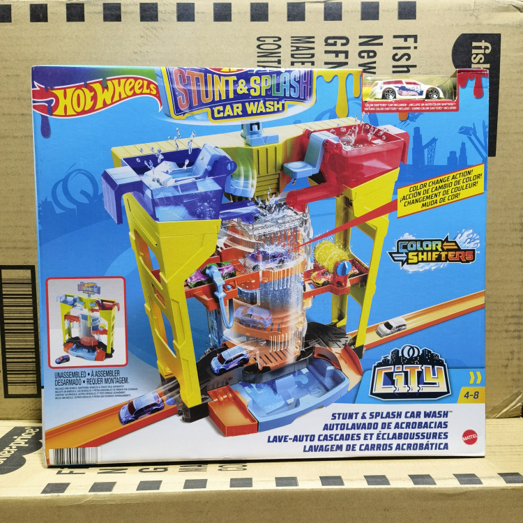 风火轮炫酷变色小车洗车场