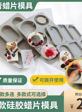 自制香薰蜡片diy硅胶多连模具