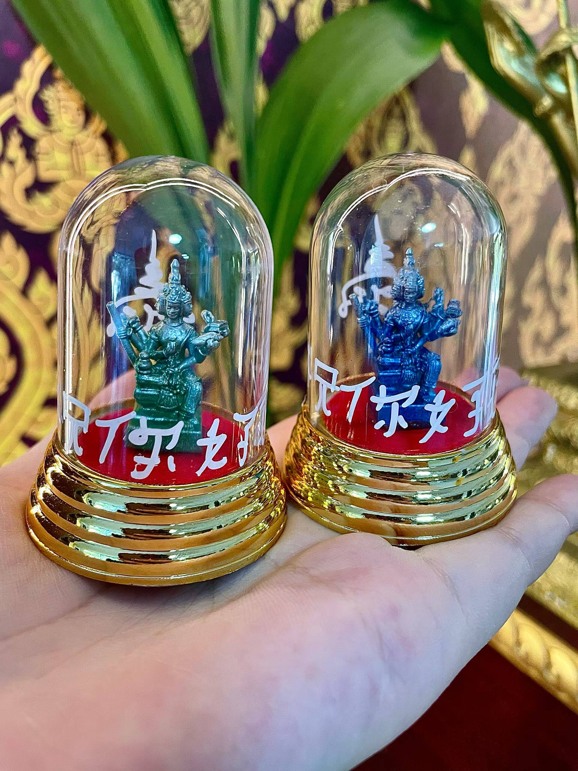 泰年福 泰国佛牌 四面佛车座 卡瓦隆寺 僧王手写祝福语 正品泰牌