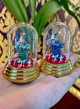 泰年福 泰国佛牌 四面佛车座 卡瓦隆寺 僧王手写祝福语 正品泰牌