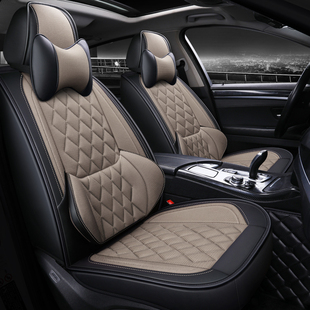 汽车坐垫四季 QX50 ESQ Q70L亚麻座套全包围座垫 通用英菲尼迪Q50L