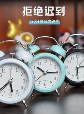 Mechanical alarm clock desk clock old clockwork winding up