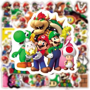 50/100pcs Game Super Mario Stickers For Car Laptop Phone Sta