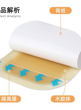 Hydrocolloid dressing Welt application Heel self-hesive