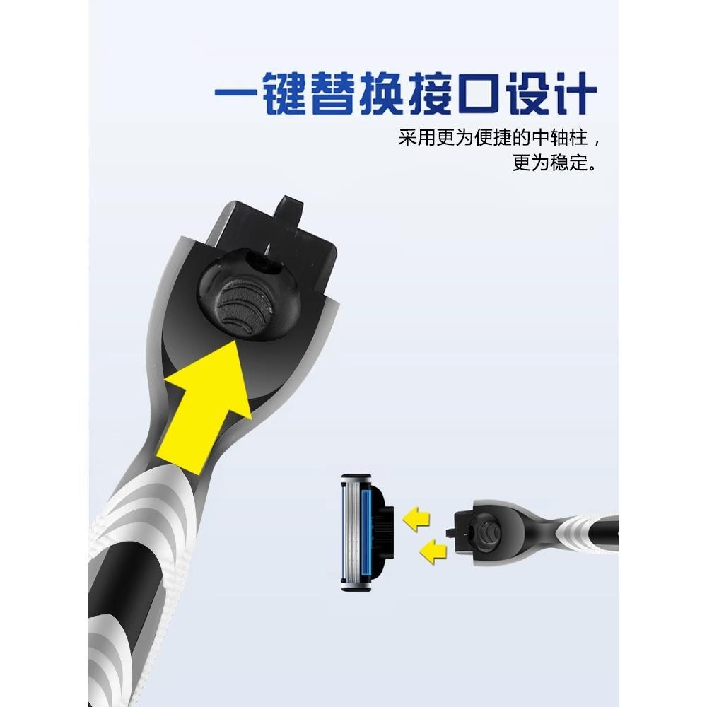 shaver manual shaver剃须刀手动刮胡刀片三层男刀头老式修面刀