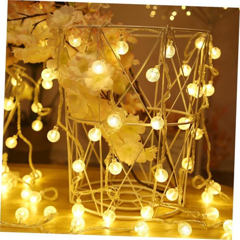 Led Crystal Ball String Lights Garland Christmas Fairy Light