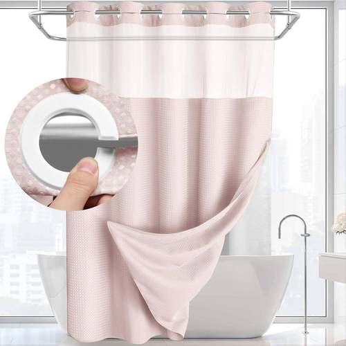 No hook waffle bathroom shower curtain set shading shower 帘