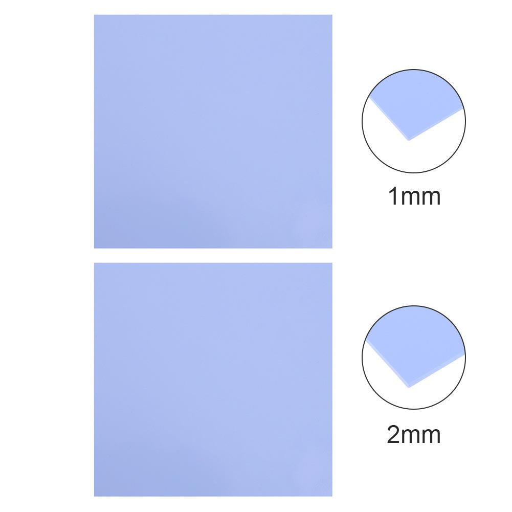 200pc 10x10mm silicone thermal pad sheet computer cpu grap