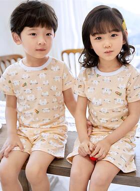 2 4 8 10 Years Baby Girl Pajamas Summer Cotton Sleepwear Sui