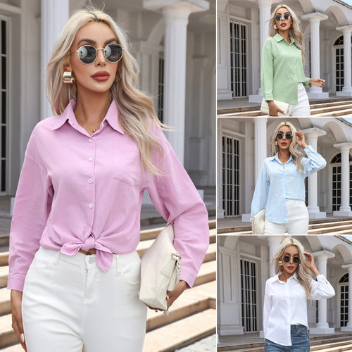 2026 European And American Women's Autumn New Solid Color Co