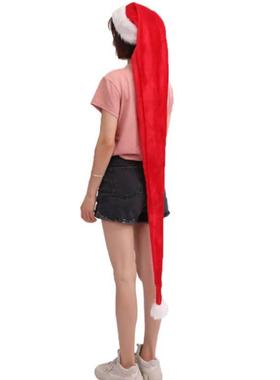 Overlength Christmas Santa Hat Long Adult Plush Christmas Lo