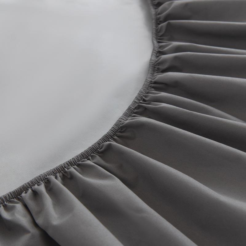 King Size bed sheets fitted sheet pillow cases 纯色床笠枕套1