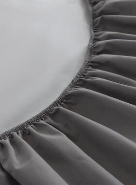 King Size bed sheets fitted sheet pillow cases 纯色床笠枕套1