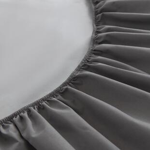 King Size bed sheets fitted sheet pillow cases 纯色床笠枕套1