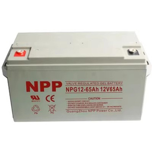 NPP耐普蓄电池NPG12 12V65AH免维护铅酸蓄电池 UPS太阳能照明