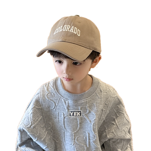 男童帽子春夏季韩版宝宝棒球帽男女孩遮阳帽儿童洋气鸭舌帽潮2023