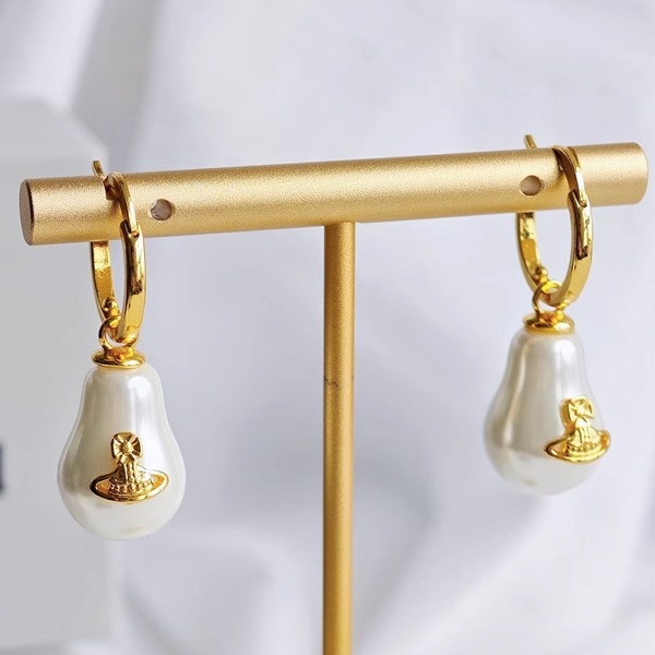 土星珍珠葫芦葫芦形耳环气质