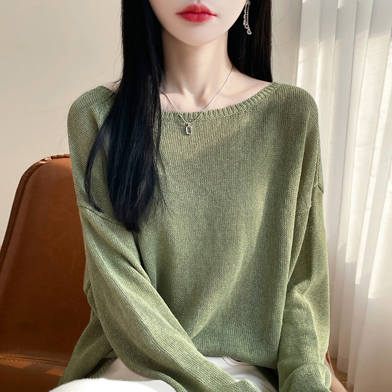 早秋显瘦宽松针织打底衫女2026新款春秋内搭上衣洋气大码女装毛衣