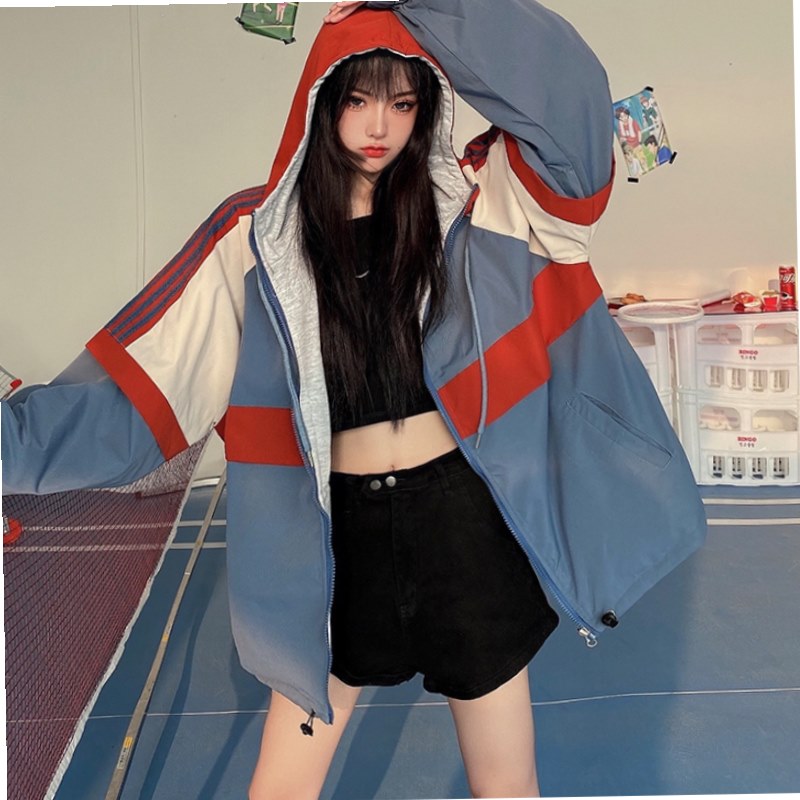 j秋冬2020新款韩版ins港风宽松休闲炸街工装棒球服两面穿外套女潮