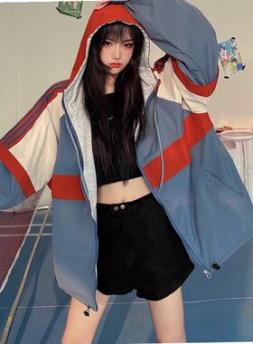 j秋冬2020新款韩版ins港风宽松休闲炸街工装棒球服两面穿外套女潮