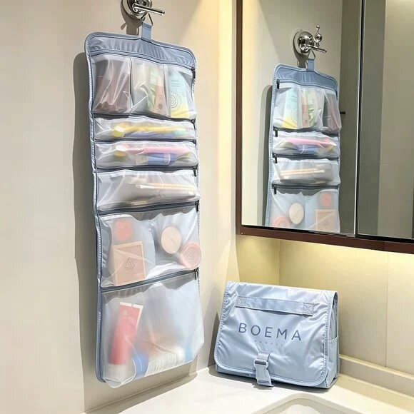 可悬挂洗漱包出差旅行防水化妆包大容量干湿分离洗漱用品收纳包包图片