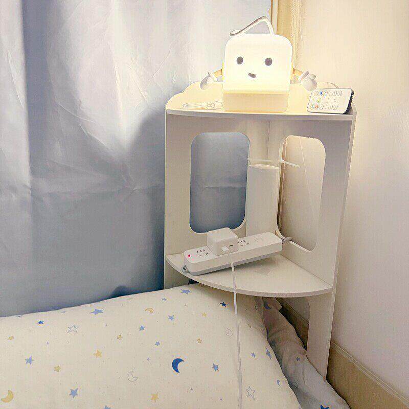 床头上转角置物架卧室宿舍书桌立式拐角收纳架整理神器架子新款