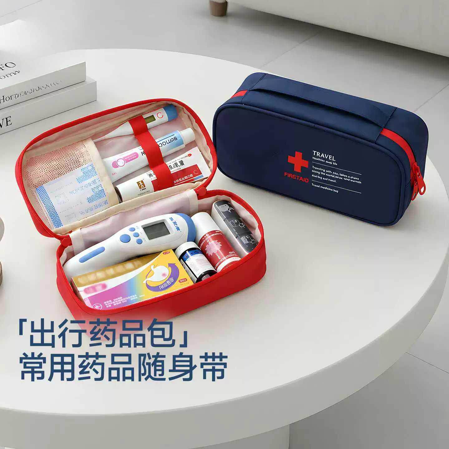 药品收纳包儿童外出便携急救包家用药箱大容量常备应急药物医药包