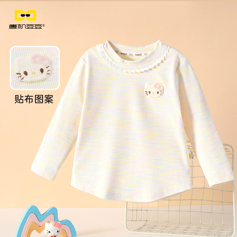 唐机豆豆2025秋季女童长袖T恤