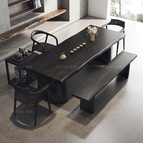 大板实木茶桌椅组合2026新款