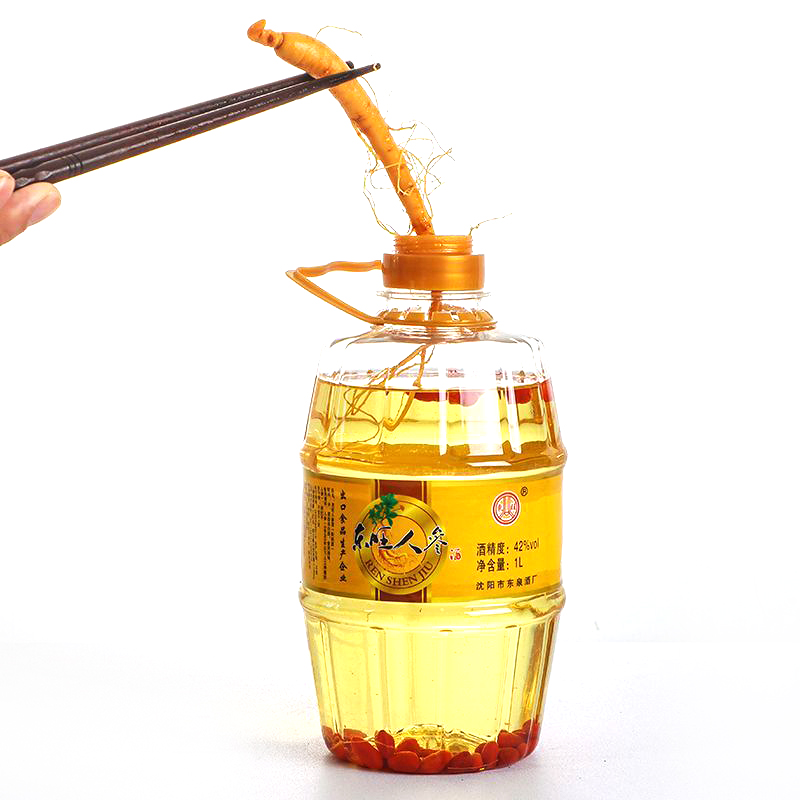 东北人参酒枸杞酒42度1000ml