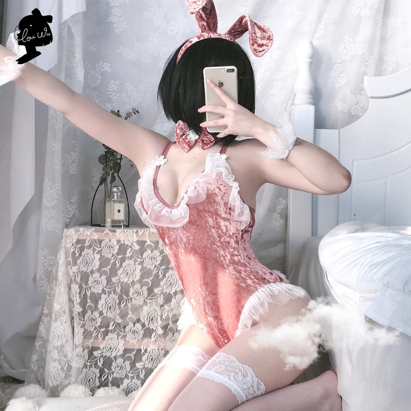 性感趣情内衣诱惑趣味性兔女郎女性惑睡衣肚兜夜火诱惑