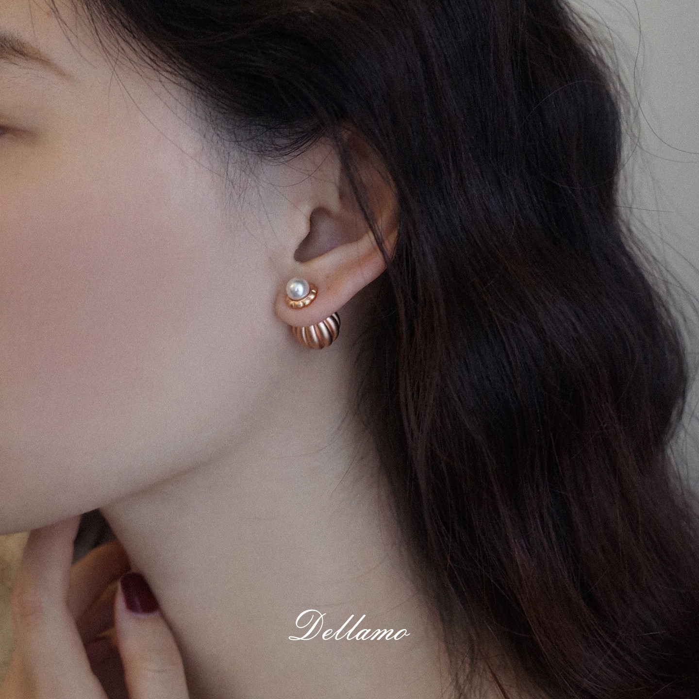 dellamo法式鎏金三戴款红玛瑙珍珠耳环女高级感耳钉冬季过年耳饰,饰品/流行首饰/时尚饰品新,耳环,淘宝优惠券,粉丝福利购,淘宝优惠卷