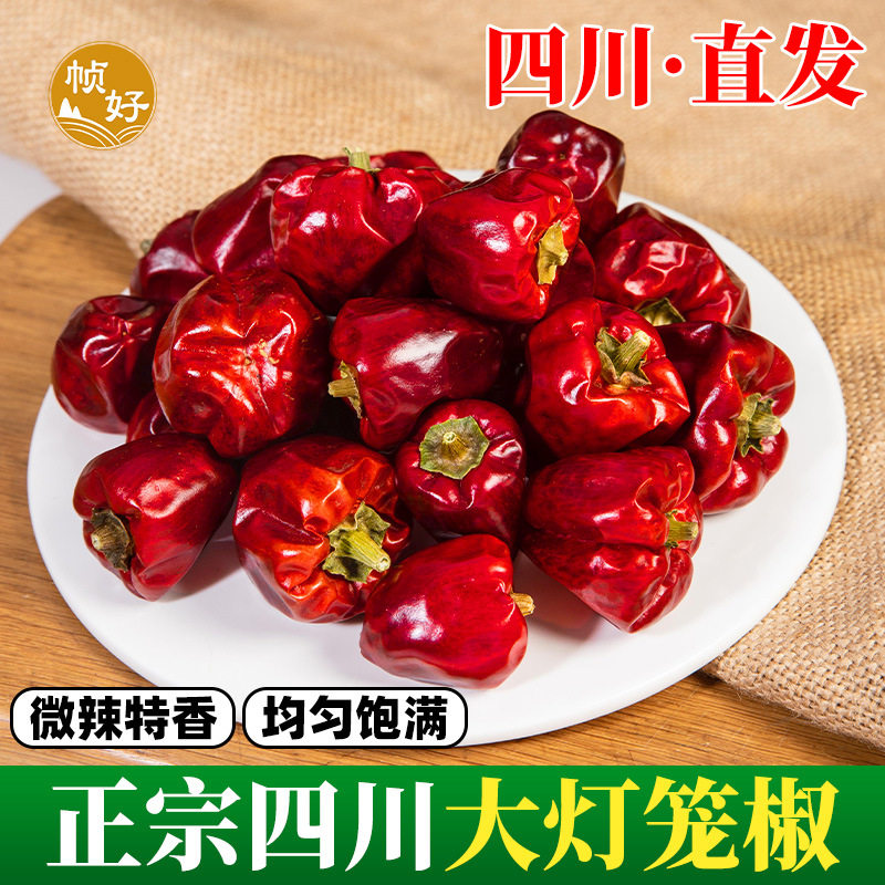 灯笼椒干辣椒商用500g正宗四川大红特香香而不辣火锅餐饮批发香辣