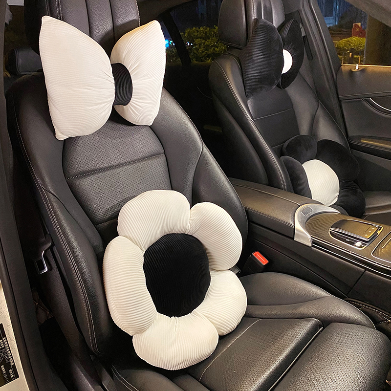 新款汽车头枕护颈枕座椅腰靠车用靠枕车载抱枕开车网红车上脖枕女