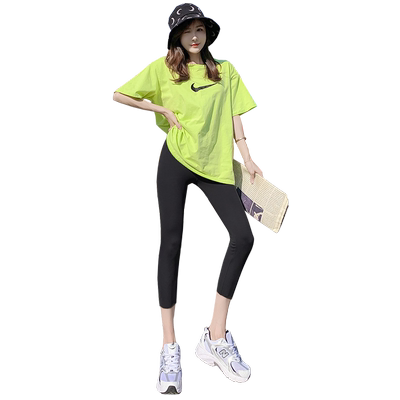 芭比小个子五分冰丝鲨鱼皮打底裤