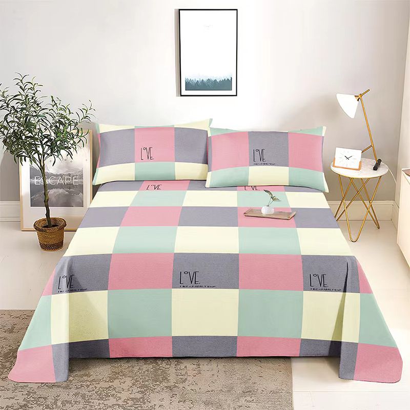 牀单单件亲肤磨毛单双人简约学生宿舍家用1 2m/1N.5/1.8/2米牀通