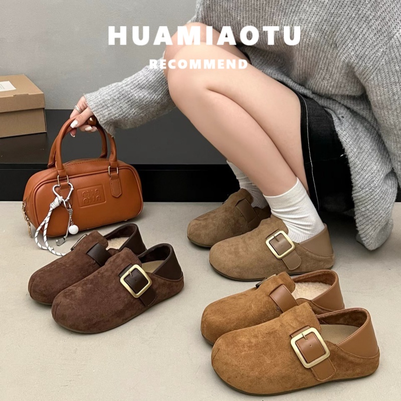 勃肯单鞋女加绒2025新款爆款秋冬